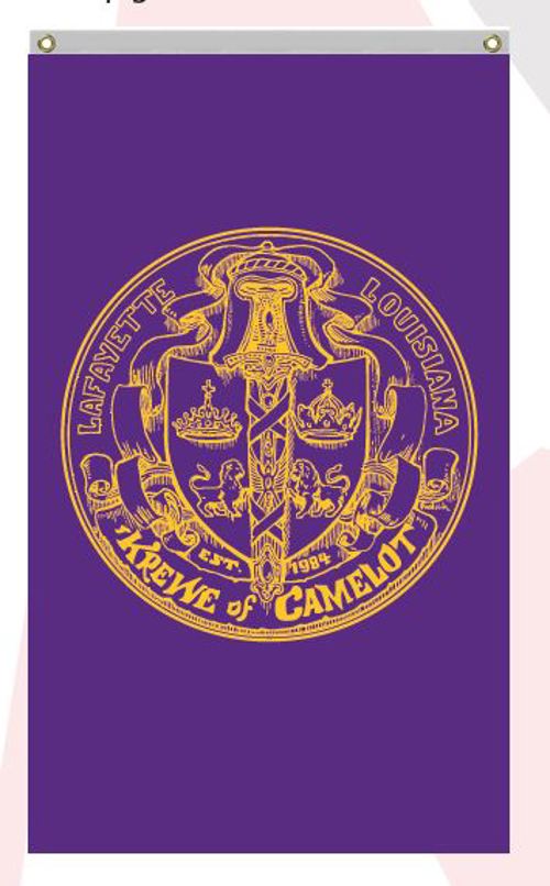 Krewe of Camelot Flag
